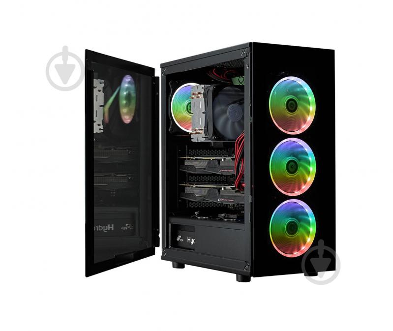 Корпус FSP CMT340 2xUSB3.0, fans ARGB F:3x12cm+ARGB R:1x12cm, без БЖ ATX - фото 5