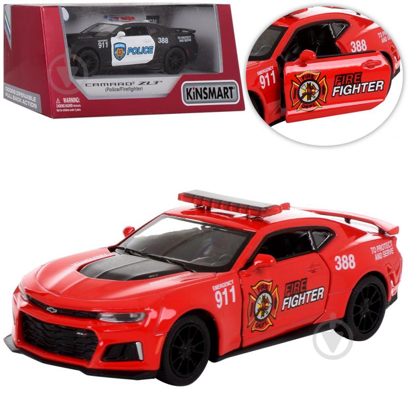 Машинка Kinsmart 1:38 Chevrolet Camaro ZL1 KT5399WPR - фото 1