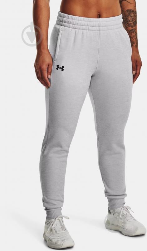 Брюки Under Armour ARMOUR FLEECE JOGGER 1373054-014 р. S-M серый - фото 1