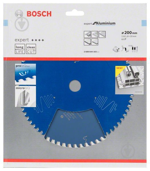 Пильный диск Bosch Expert for Aluminium 200x30x1,8 Z60 2608644103 - фото 2