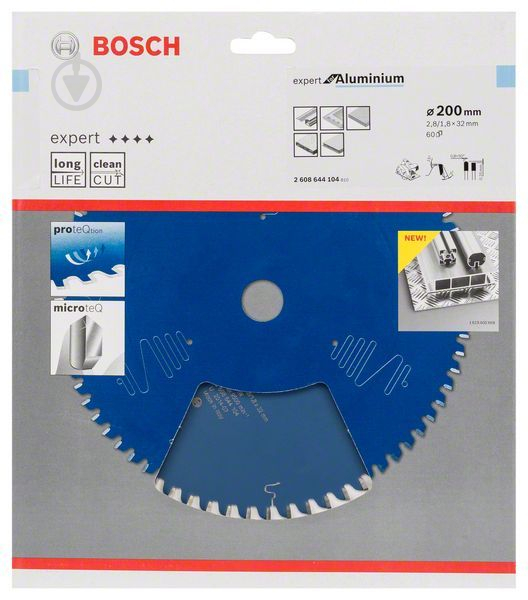 Пиляльний диск Bosch Expert for Aluminium 200x32x1,8 Z60 2608644104 - фото 2