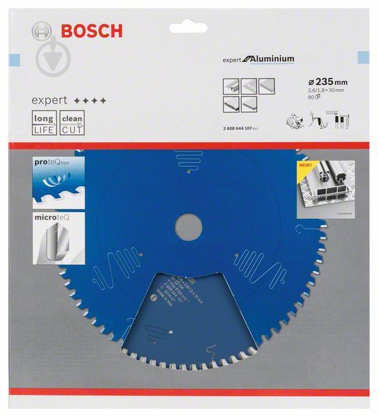 Пиляльний диск Bosch Expert for Aluminium 235x30x1,8 Z80 2608644107 - фото 2