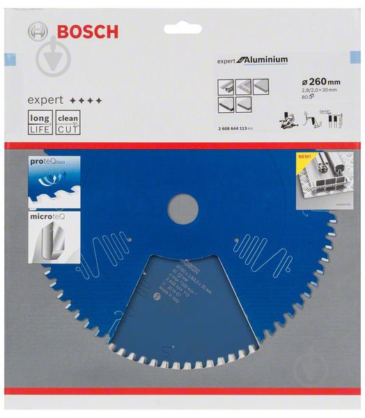 Пиляльний диск Bosch Expert for Aluminium 260x30x2,8 Z80 2608644113 - фото 2