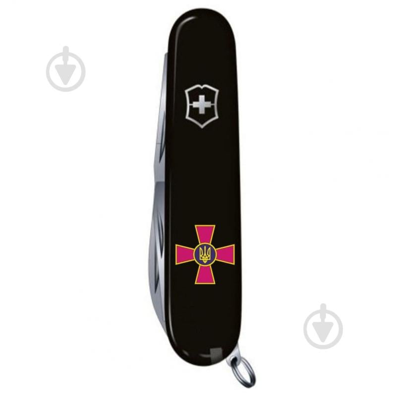 Нож швейцарский Victorinox HUNTSMAN ARMY Эмблема ВСУ (15 инстр) Vx13713.3_W0010u - фото 5