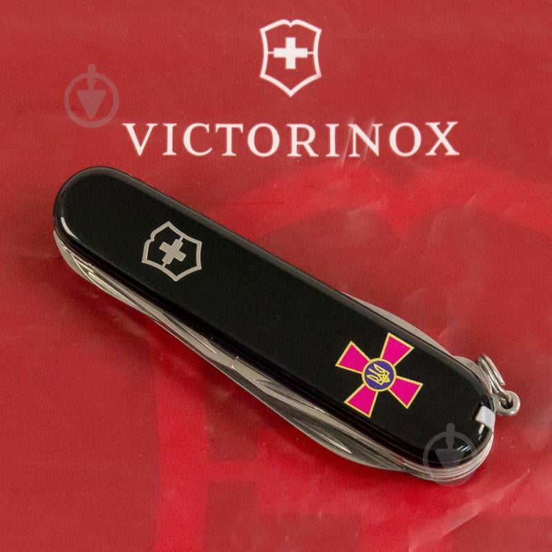 Нож швейцарский Victorinox HUNTSMAN ARMY Эмблема ВСУ (15 инстр) Vx13713.3_W0010u - фото 6