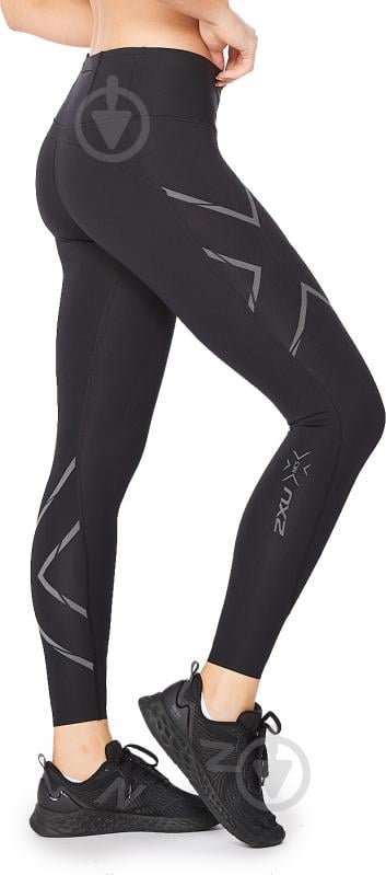 Тайтсы 2XU Light Speed Mid-Rise CompTight WA6523b_BLK/BRF р.MT черный - фото 5