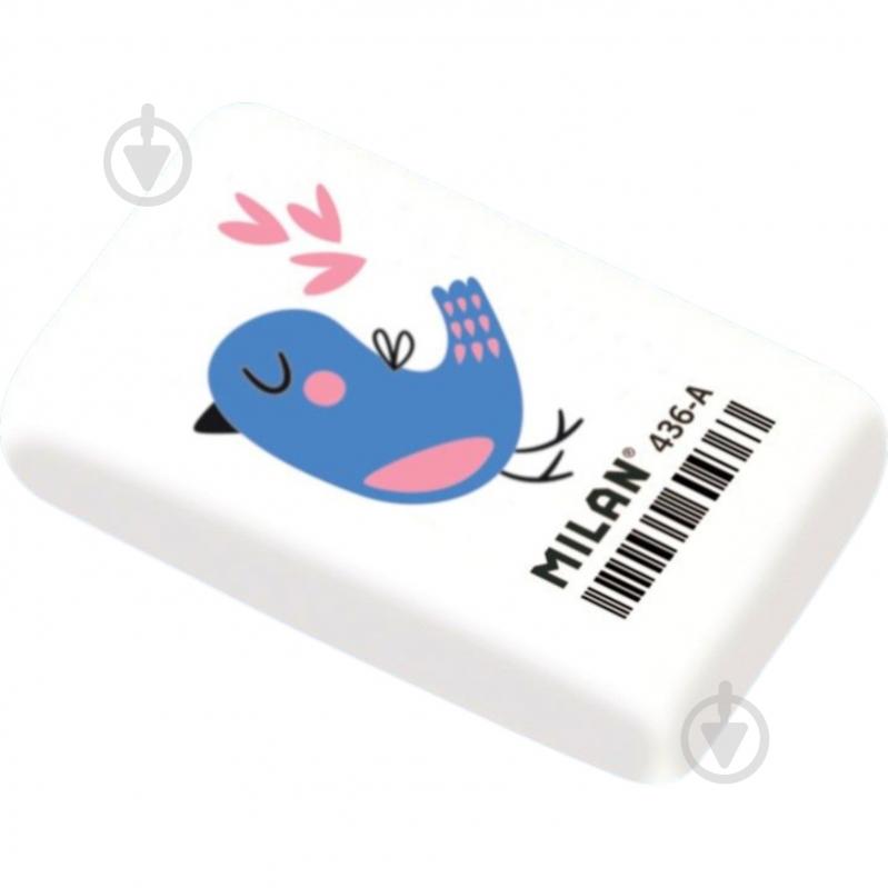 Гумка прямокутна Пташка 436А-2 Milan - фото 1