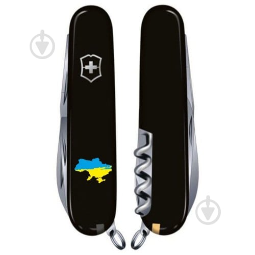 Ніж швейцарський Victorinox CLIMBER UKRAINE Мапа України синьо-жовт. (14 інстр) Vx13703.3_T1166u - фото 2