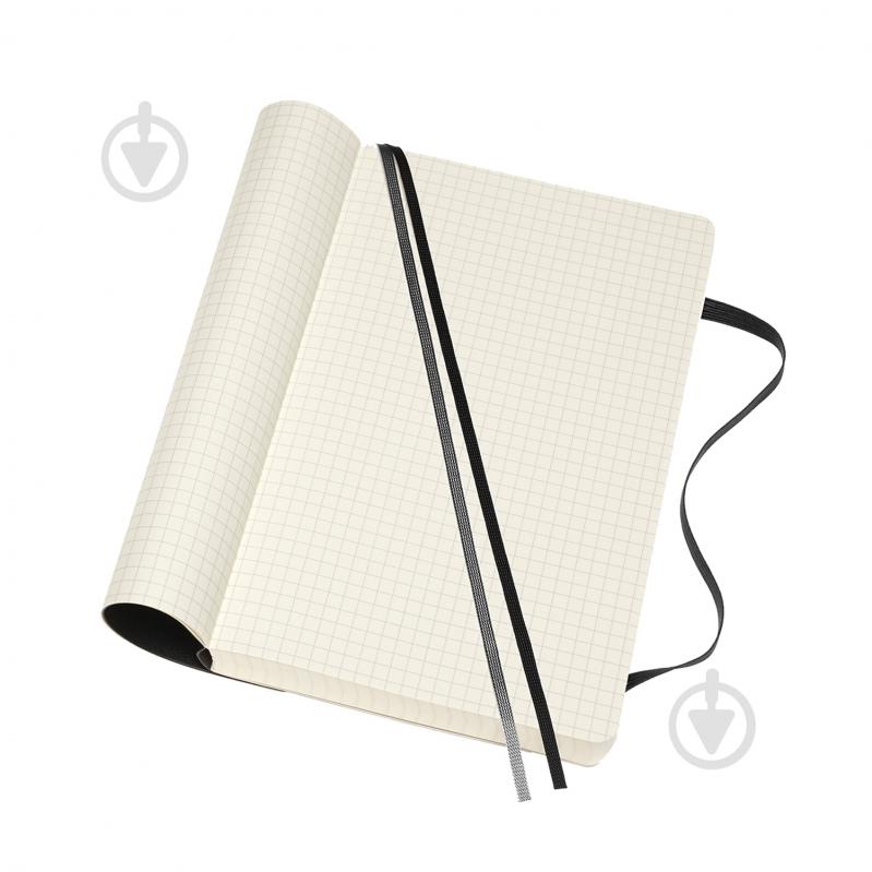 Блокнот для записей Classic Expanded средний клеточка черный мягкий Moleskine - фото 5