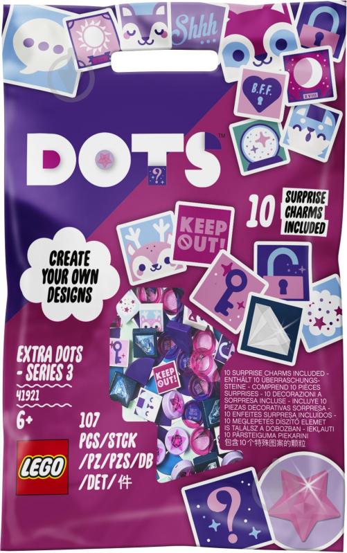 Конструктор LEGO DOTS Додаткові елементи DOTS – випуск 3 41921 - фото 1