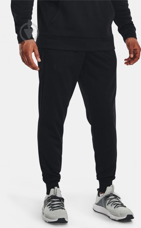 Брюки Under Armour UA ARMOUR FLEECE JOGGERS 1373362-001 р. L черный - фото 1