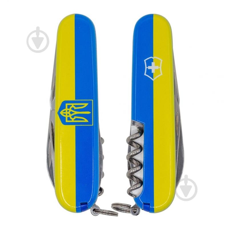 Ніж швейцарський Victorinox CLIMBER UKRAINE Герб на прапорі гориз. Vx13703.3_T3040p - фото 2