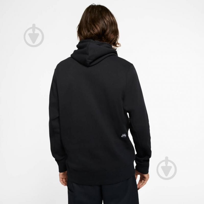 Джемпер Nike M NK SB PO HOODIE EMBROIDERY CI5844-010 р.L черный - фото 5