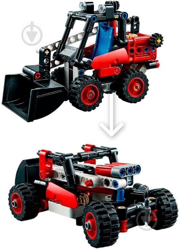 Конструктор LEGO Technic Мини-погрузчик с бортовым поворотом 42116 - фото 13