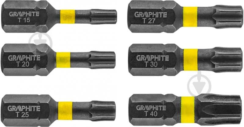 Набір біт GRAPHITE ударні 6 шт. 56H541 - фото 8