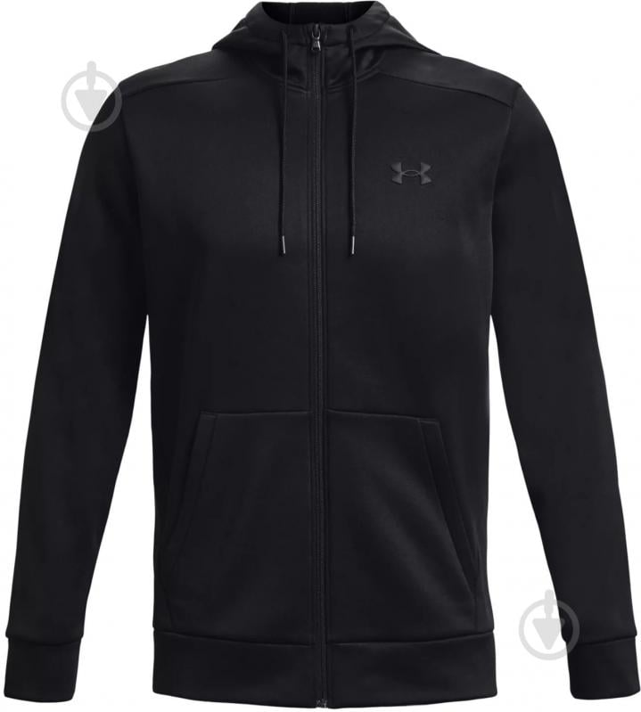 Джемпер Under Armour UA ARMOUR FLEECE FZ HOODIE 1373357-001 р.XL чорний - фото 4