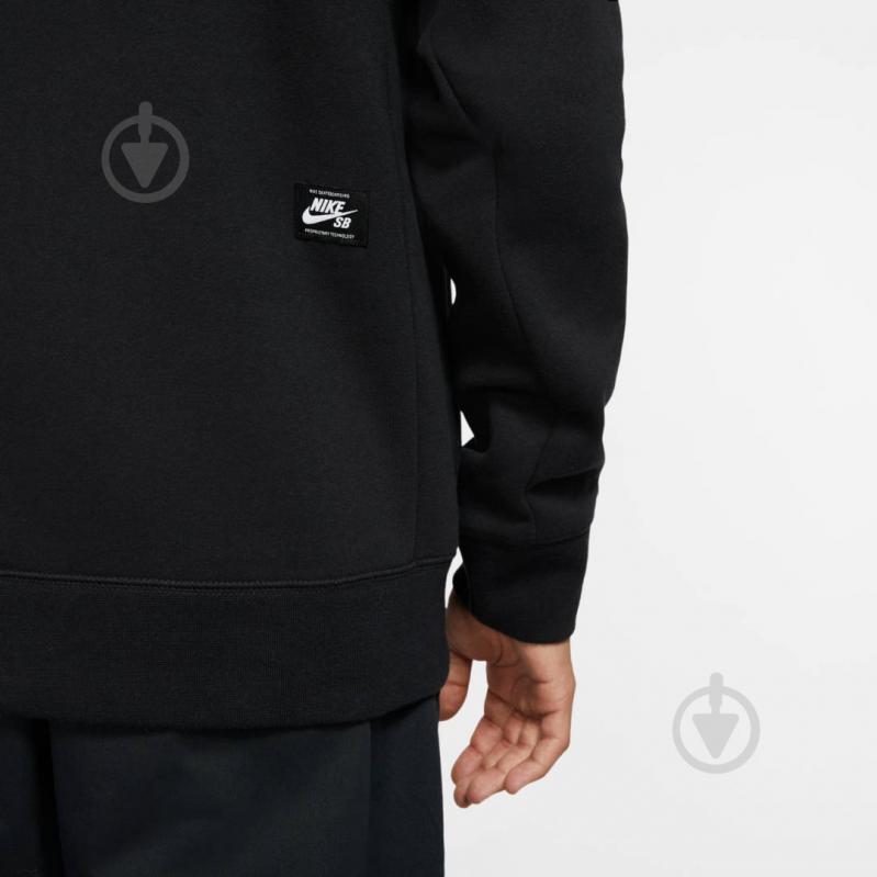 Джемпер Nike M NK SB PO HOODIE EMBROIDERY CI5844-010 р.S черный - фото 6