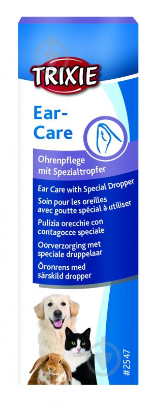 Средство Trixie Очиститель для ушей животных Ohren-pflege 50 мл - фото 1