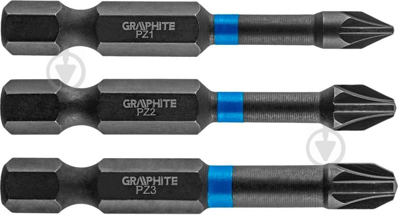 Набір біт GRAPHITE ударні 10 шт. 56H562 - фото 3