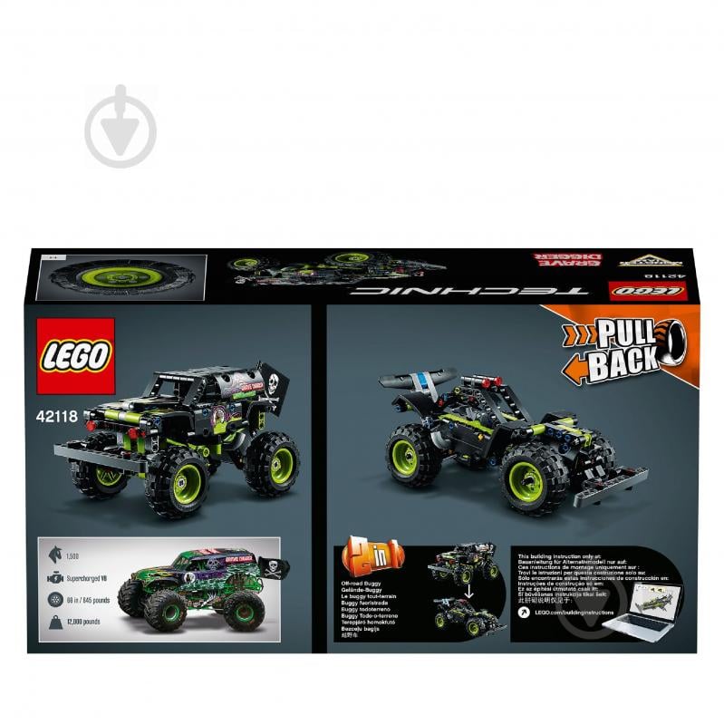 Конструктор LEGO Technic Monster Jam® Grave Digger® 42118 - фото 7