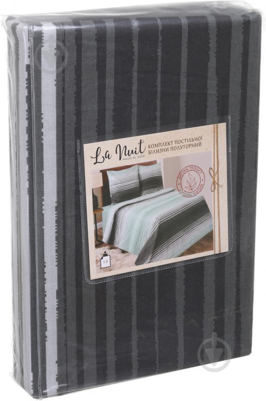 Комплект постільної білизни Basic Стронг 1.5 зелений La Nuit (без простирадла) - фото 4