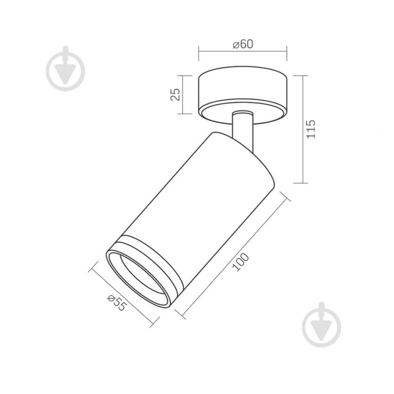 Світильник точковий Videx SPF05B GU10 білий 26833 - фото 4