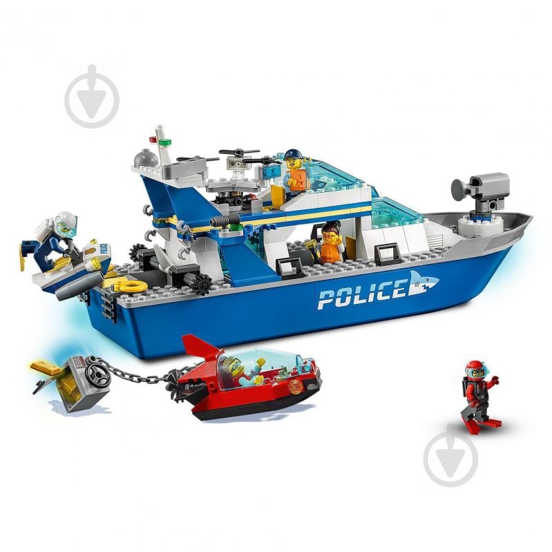 Конструктор LEGO City Катер полицейского патруля 60277 - фото 5