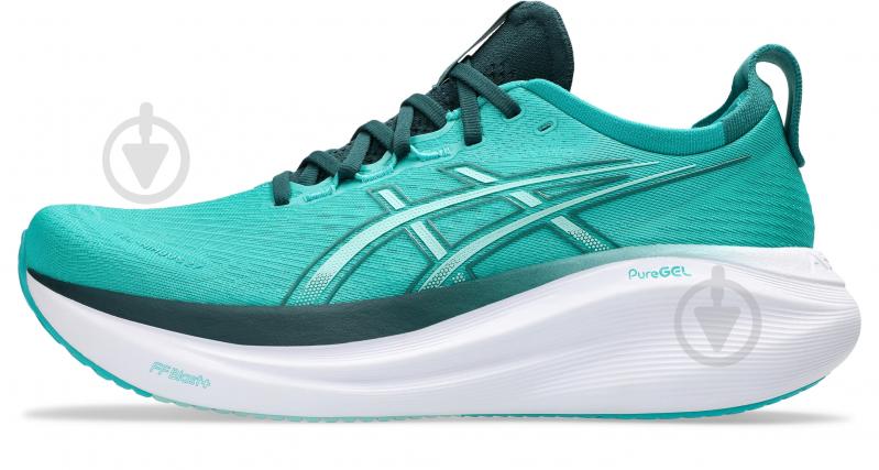 Кроссовки мужские Asics GEL-NIMBUS 27 1011B958-400 р.44,5 бирюзовые - фото 2 Кроссовки мужские Asics GEL-NIMBUS 27 1011B958-400 р.44,5 бирюзовые - фото 2