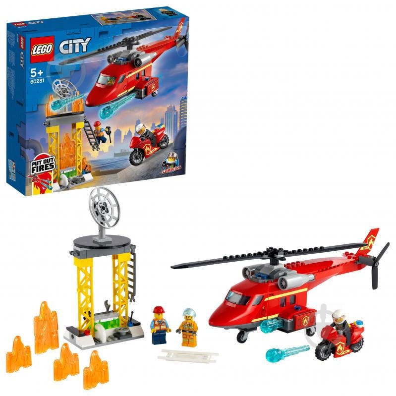 Конструктор LEGO City Спасательный пожарный вертолёт 60281 - фото 2