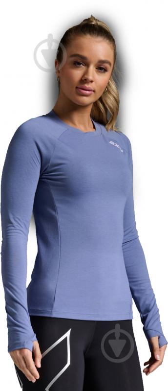 Футболка 2XU Ignition Base Layer L/S WR7319a_BST/HAF р.S синій - фото 3