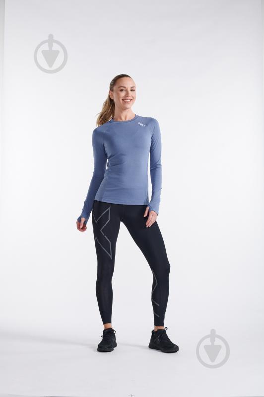 Футболка 2XU Ignition Base Layer L/S WR7319a_BST/HAF р.S синій - фото 6