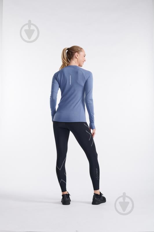 Футболка 2XU Ignition Base Layer L/S WR7319a_BST/HAF р.S синій - фото 7