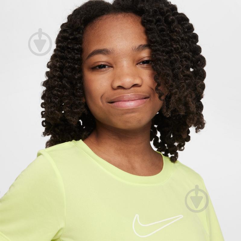 Футболка Nike G NK DF ONE STD SS TOP HBR FZ5600-736 р.M желтый - фото 3