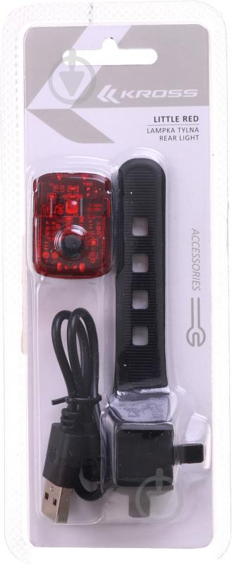 Фонарь задний Kross T4COSLT0146 Rear Light Little Red USB - фото 1