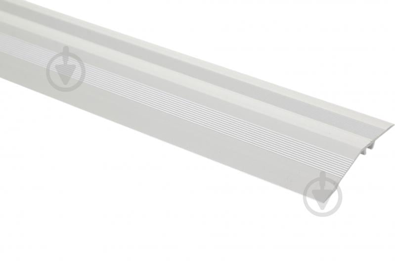 Поріжок алюмінієвий рифлений Braz Line анодований 58x11,3x900 мм срібло (BLB-5204-10-0106.09) - фото 1