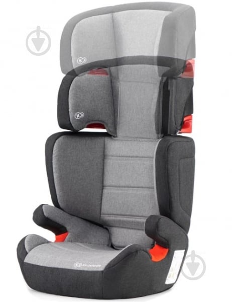 Автокрісло Kinderkraft Junior Fix чорний із сірим black/grey 00-00158330 - фото 7