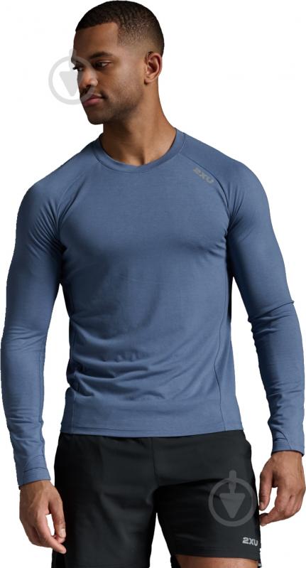 Футболка 2XU Ignition Base Layer L/S MR6827a_IND/SRF р.S синій - фото 3