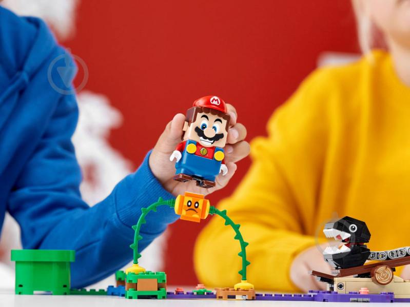 Конструктор LEGO Super Mario Дополнительный набор «Кусалкин на цепи — встреча в джунглях» 71381 - фото 23