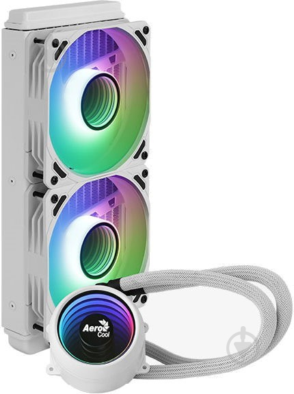 Система водного охлаждения AeroCool Mirage L240 WH (ACLA-MR24127.73) White - фото 3