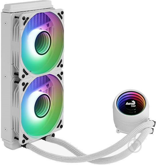 Система водного охлаждения AeroCool Mirage L240 WH (ACLA-MR24127.73) White - фото 2