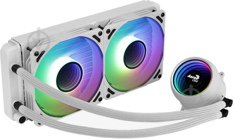 Система водного охлаждения AeroCool Mirage L240 WH (ACLA-MR24127.73) White - фото 1