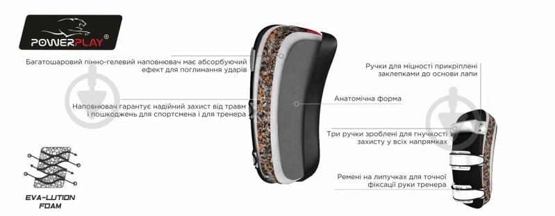 Макивара PowerPlay 3059 черный - фото 7 Макивара PowerPlay 3059 черный - фото 7