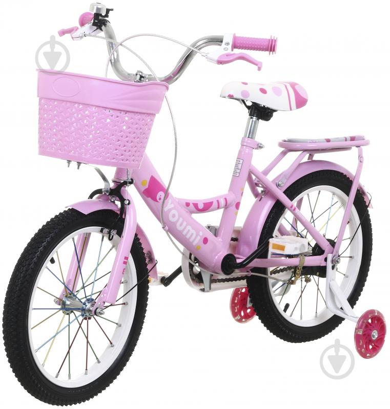 Велосипед дитячий MaxxPro kids 85% SKD рожевий 16"BICYCLE - фото 1