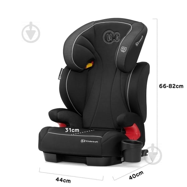 Автокрісло Kinderkraft Unity чорний black 00-00158711 - фото 9