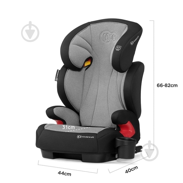 Автокрісло Kinderkraft Unity сірий grey 00-00158712 - фото 10