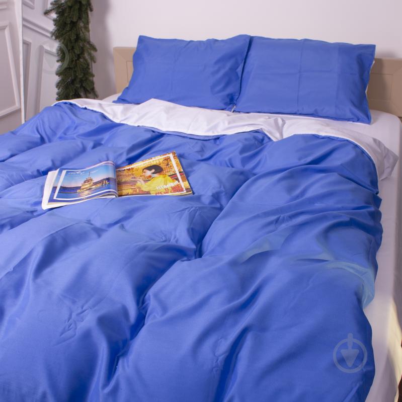Комплект постільної білизни MirSon Intriago 18-0000 + 18-4039 білий/блакитний - фото 2 Комплект постільної білизни MirSon Intriago 18-0000 + 18-4039 білий/блакитний - фото 2