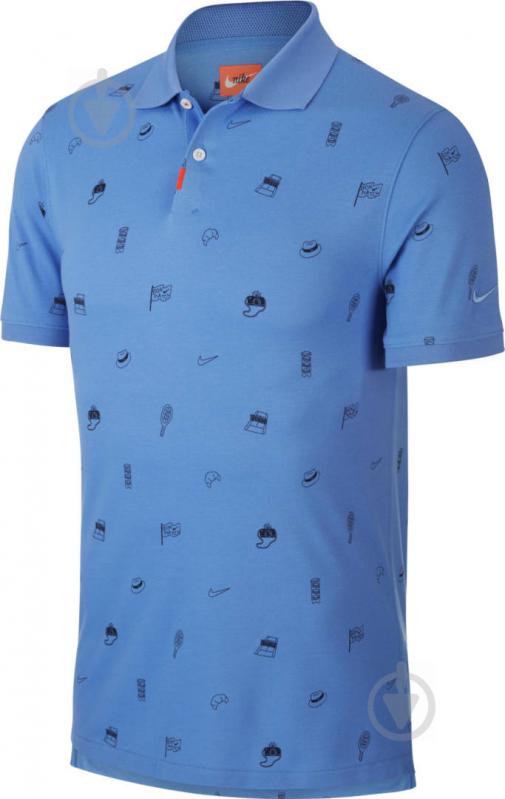 Поло Nike M NKCT POLO VENEER SLIM CI9156-478 р.XL голубой - фото 1