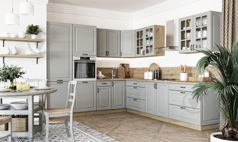 Шафа-пенал під духовку ШДР 60/214/56 МС Глорія_ASHEN /фасад МДФ №332 попелястий матовий/дуб артізан Грейд - фото 2 Шафа-пенал під духовку ШДР 60/214/56 МС Глорія_ASHEN /фасад МДФ №332 попелястий матовий/дуб артізан Грейд - фото 2