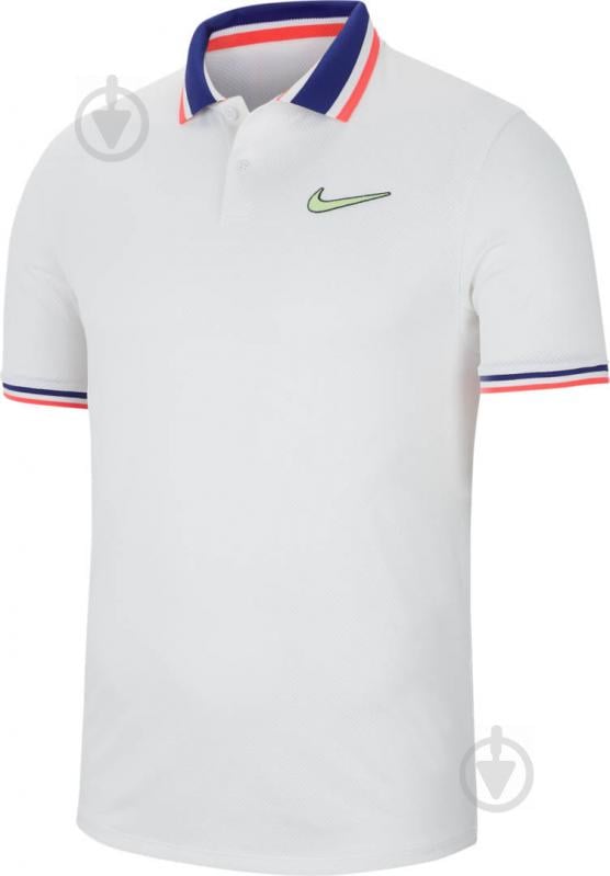 Поло Nike M NKCT SLAM POLO PS NT CI9158-100 р.L белый - фото 1