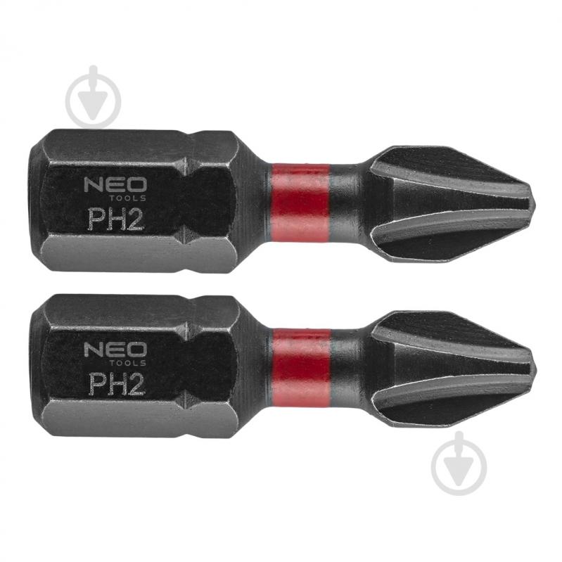 Набір біт NEO tools PH2 x 25 мм 2 шт. 2 шт. 56-501 - фото 1